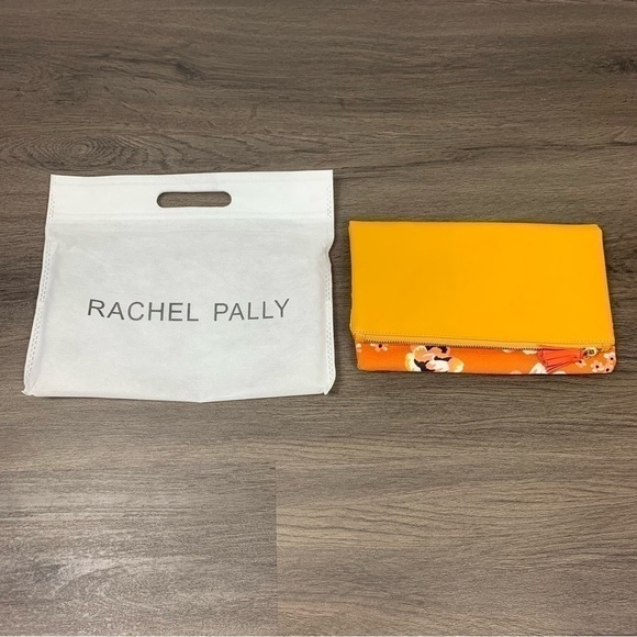 Rachel Pally Orange Zahara Floral Reversible Fold Over Clutch - Picture 1 of 6